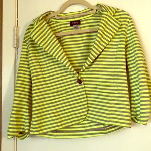 Neon yellow and grey jacket